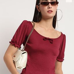 Miaz Lifestyle Pack Of 2 Boat Neck Cotton Crop Top-image-80
