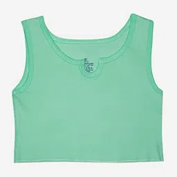 KiddoPanti Girls Round Neck Tank Crop Top-image-23