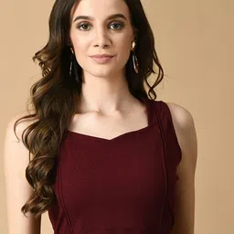 Myshka Sweetheart Neck Sleeveles Crepe Bralette Crop Top-picture-44
