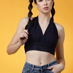 Oomph! Halter Neck Bralette Crop Top-picture-52