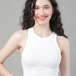NoBarr Round Neck Sleeveless Crop Top-image-75