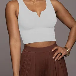 StyleCast x Revolte Cotton Tank Crop Top-image-87