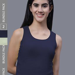 FBAR Pack Of 2 Round Neck Cotton Crop Tank Tops-image-72