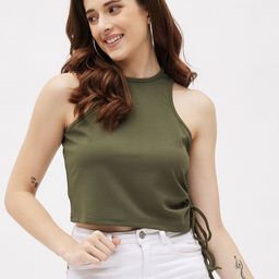 Kibo Round Neck Cut Out Crop Top-image-25