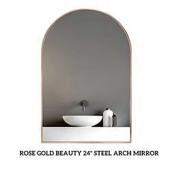 CasaGold Metallic Toned Long Lasting Rust Proof Steel Framed Wall Mirror-47