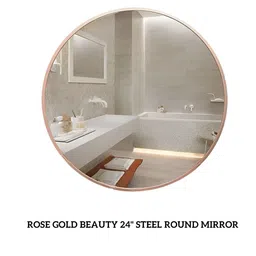 CasaGold  Rose Gold Round Wall Mirrors-14