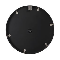 Cocovey Homes Grey Radiant Textured Nickel & Stainless Steel Round Wall Mirror-5