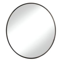 Cocovey Homes Black & Grey Shimmering Textured Nickel & Stainless Steel Oval Wall Mirror-6