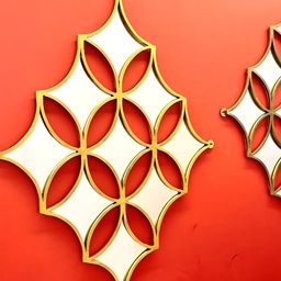 Timaya's Decor Gold Toned Metal Regalia Wall Mirror-image-99