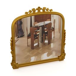 CasaGold Metallic Toned Vintage Primrose-patterned Metal Framed Wall Mirror image 4