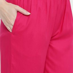 aayusika Bandhani Printed Pleated Kurta with Trousers & Dupatta image 3