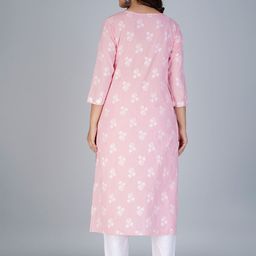YUSRA Floral Embroidered Regular Sequinned Kurta with Trousers & With Dupatta image 5
