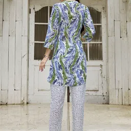 Anouk Bandhani Printed Regular Pure Cotton Kurta With Trouser image 4