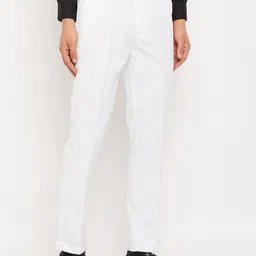 VEI SASTRE Men Mid-Rise plain Smart Slim Fit Formal Trousers-image-21