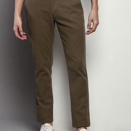 Tommy Hilfiger Men Self Designed Textured Chinos Trousers-image-27