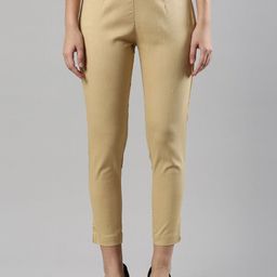Femmora Women Skinny Fit Flat-Front Comfort Trousers-image-22
