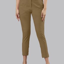Femmora Women Comfort Straight Fit Mid-Rise Flat-Front Trousers-image-52