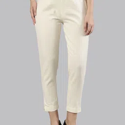 Femmora Women Comfort Flat-Front Straight Pant Trousers-image-7