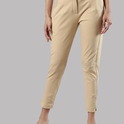 Femmora Women Comfort Straight Fit Mid-Rise Flat-Front Trousers-image-21