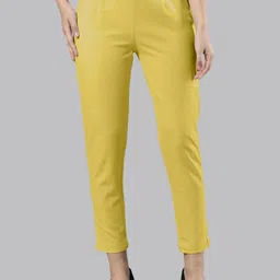 Femmora Women Skinny Fit Flat-Front Mid-Rise Comfort Trousers-image-15