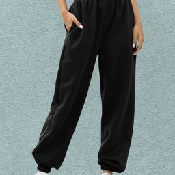 Q-rious Women Relaxed Fit High-Rise Cotton Jogger-image-36