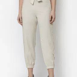 BLANC9 Women Beige Relaxed Straight Leg Straight Fit Joggers-image-31