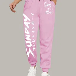 SAAHASAM Women Printed Relaxed Joggers Trousers-picture-33