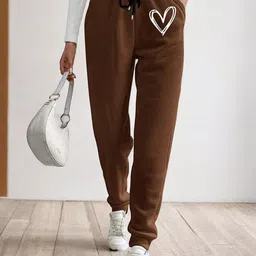 SAAHASAM Women Printed Relaxed Joggers Trousers-picture-17