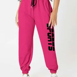SAAHASAM Women Printed Relaxed Joggers Trousers-picture-21