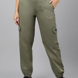 Xpose Women Comfort High-Rise Pleated Pure Cotton Joggers-picture-38