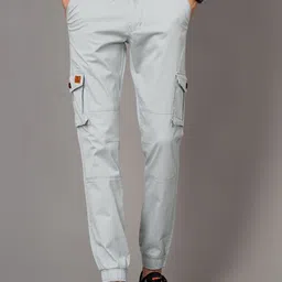 PAUL STREET Men Mid Rise Urban Slim Slim Fit Joggers Trousers-picture-12