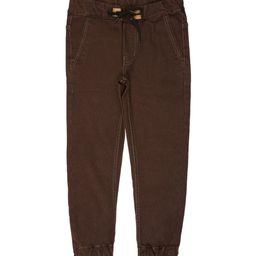 Urbano Juniors Boys Brown Slim Fit Joggers Trousers-image-34
