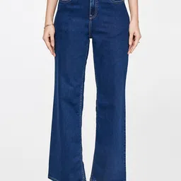 AND Women Blue Mid-Rise Bootcut Jeans-image-91