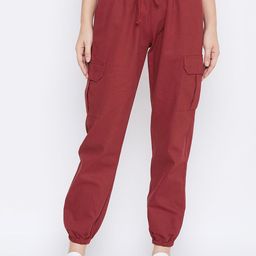 Q-rious Women Mid-Rise Regular Fit Joggers Trousers-image-75