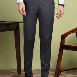 encore by INVICTUS Men Mid-Rise Formal Trousers-image-96