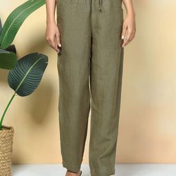 Rimore Women Relaxed Straight Leg Pleated Trousers-image-96