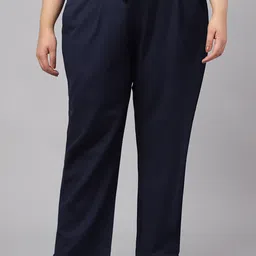 JAIPUR ATTIRE Women Plus Size Relaxed Mid-Rise Pleated Trousers-picture-29