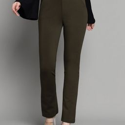 Xpose Women Comfort Slim Fit High-Rise Trousers-picture-16