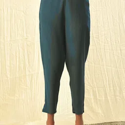 JAYPORE Women Relaxed Pleated Trousers-image-61