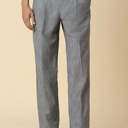 Allen Solly Men Striped Textured Pleated Trousers-image-43