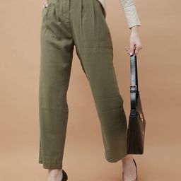 CODE by Lifestyle Women Regular Fit Pleated Trousers-image-36