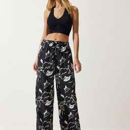Happiness istanbul Women Floral Printed Trouser-image-73