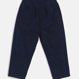 MINI KLUB Boys Navy Blue Relaxed Trousers-image-49