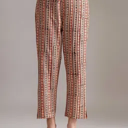JAYPORE Women Printed Relaxed Trousers-image-76