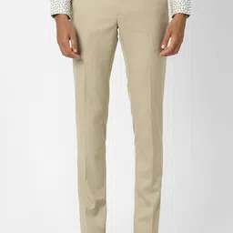 Peter England Men Slim Fit Formal Trousers-picture-22