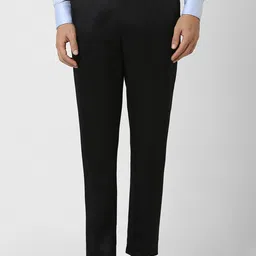 V Dot Men Mid Rise Slim Fit Formal Trousers-image-12
