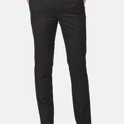 Arrow Men Black Slim Fit Trousers-image-20