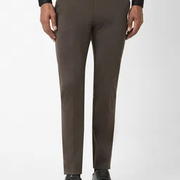 Peter England Men Slim Fit Formal Trousers-image-51