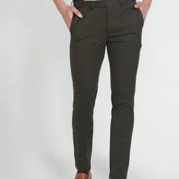 Arrow Men Super Slim Fit Mid-Rise Plain Formal Trousers-picture-15