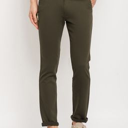 Duke Men Cotton Slim Fit Trousers-image-58